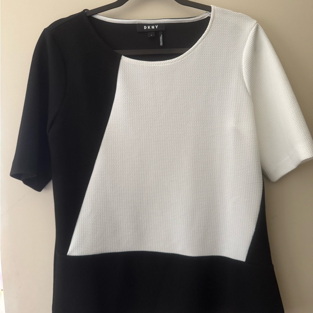DKNY Black and White Women's Top
